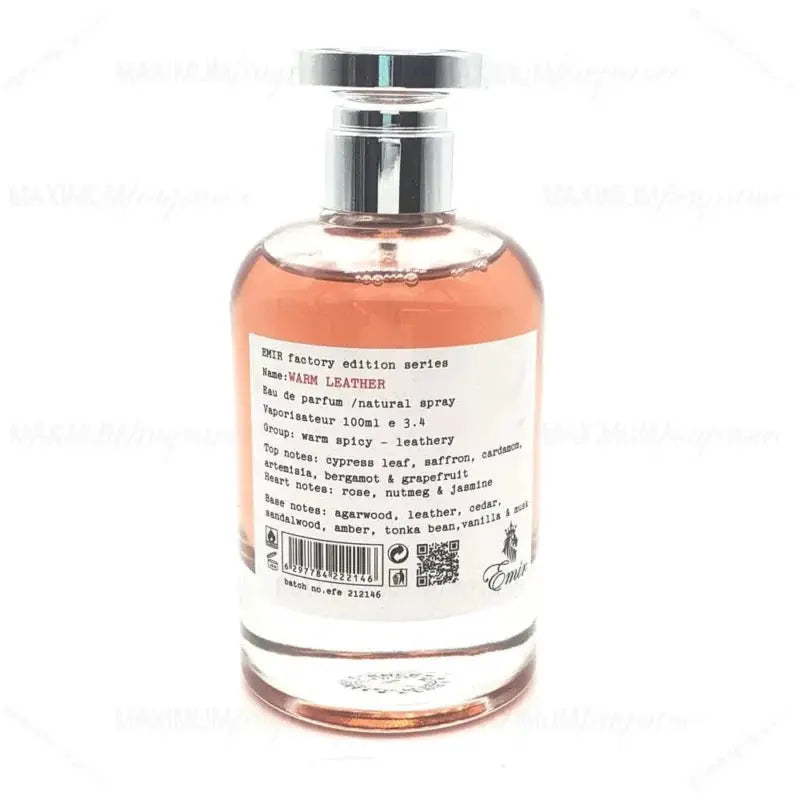 EMIR Factory Edition Warm Leather Eau De Parfum 100ml by Paris Corner Paris Corner Ambient Beauty