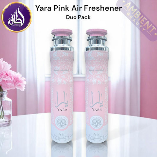 LATTAFA Yara Pink Air Freshener Duo Pack 2x300ml Room Spray Lattafa Ambient Beauty